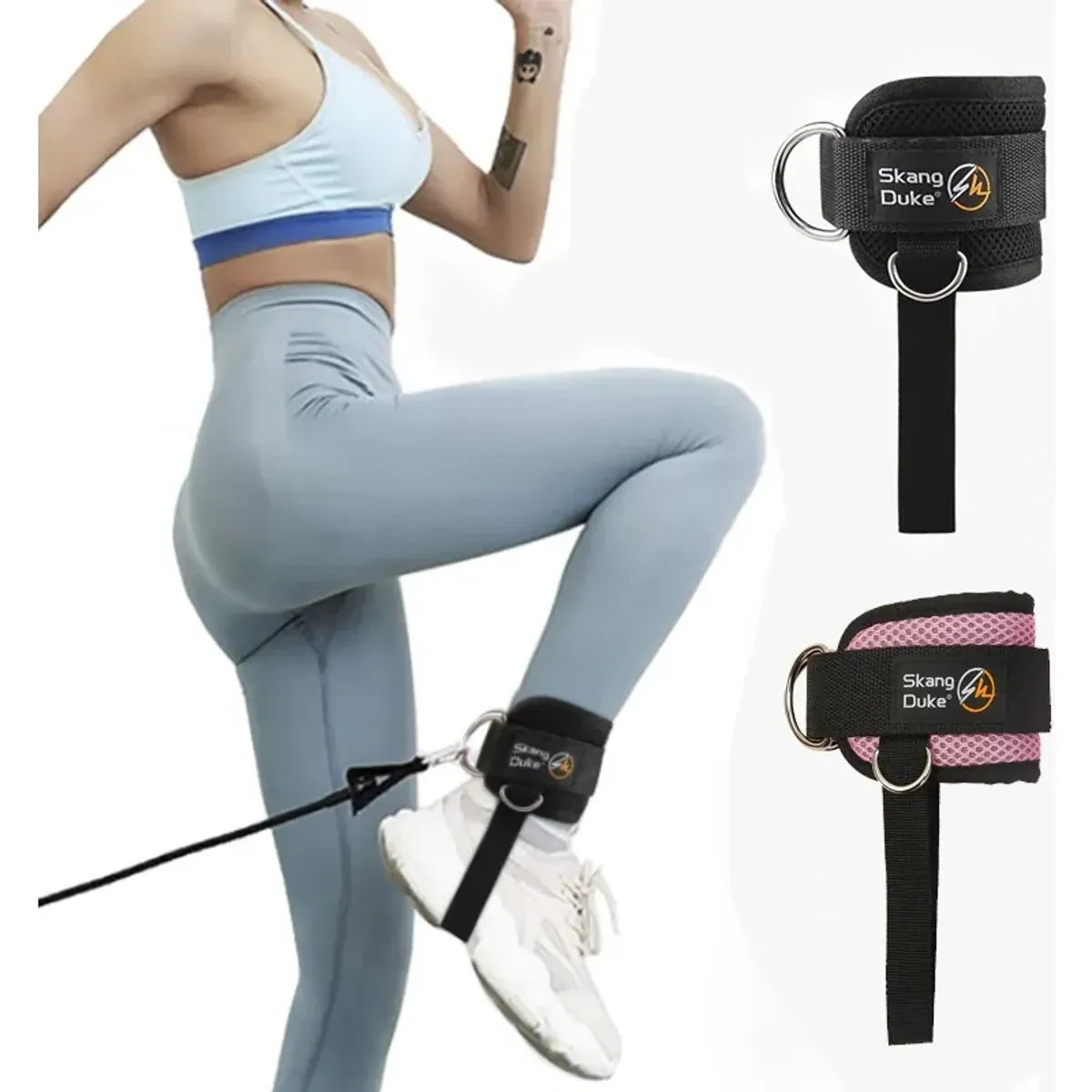 GENERICO - Correas De Tobillo Para Máquina De Poleas Gym