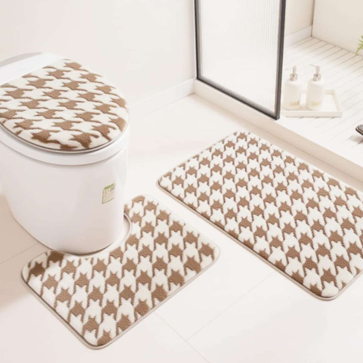 GENERICO - SET DE BAÑO 3 PIEZAS PREMIUM DISEÑOS EXCLUSIVOS Y TEXTURA ULTRA SUAVE
