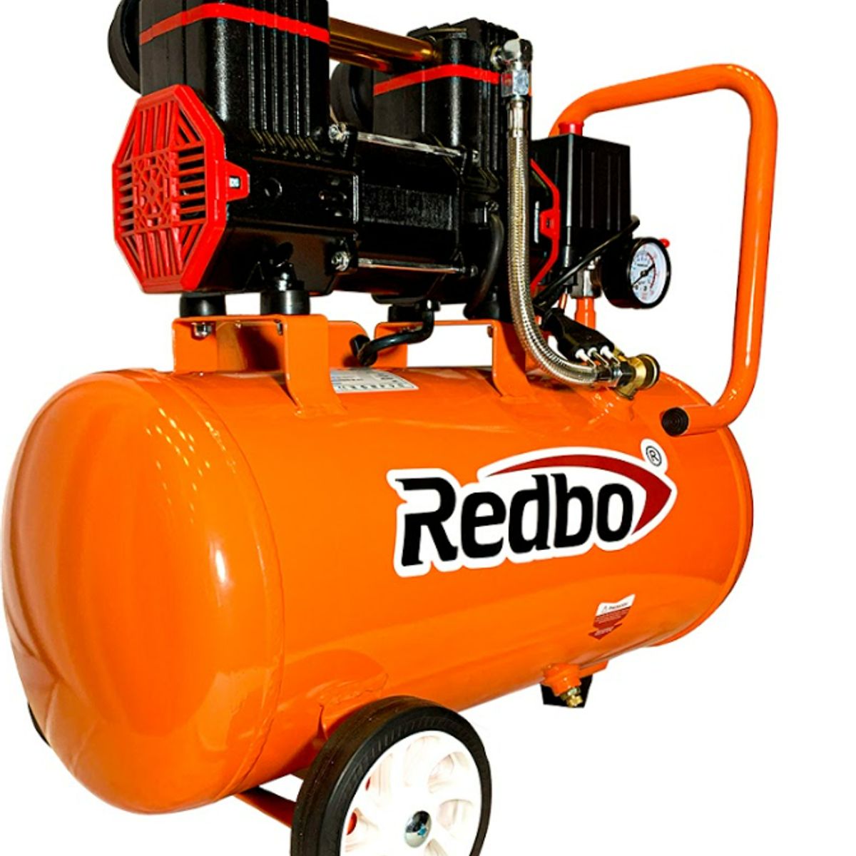 REDBO - Compresor de Aire Silencioso Redbo AC 1100*1-25L "Silent Air 25" (25L, 2 HP, Libre de Aceite)