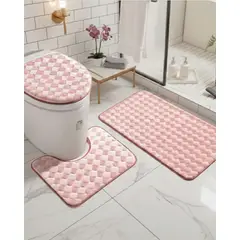 GENERICO - SET DE BAÑO 3 PIEZAS PREMIUM DISEÑOS EXCLUSIVOS Y TEXTURA ULTRA SUAVE