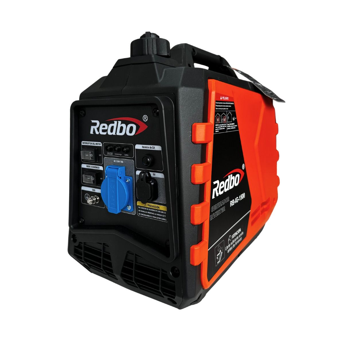 REDBO - Generador Inverter Redbo RB-IG-1500 "Inverter Pro 1500" (1.5 kW, Silencioso, Apto para Electrónica)