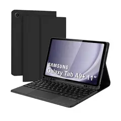 GENERICO - Funda con Teclado Bluetooth Tablet - Samsung Tab A9 Plus - Tab A9+ de 11 pulgadas
