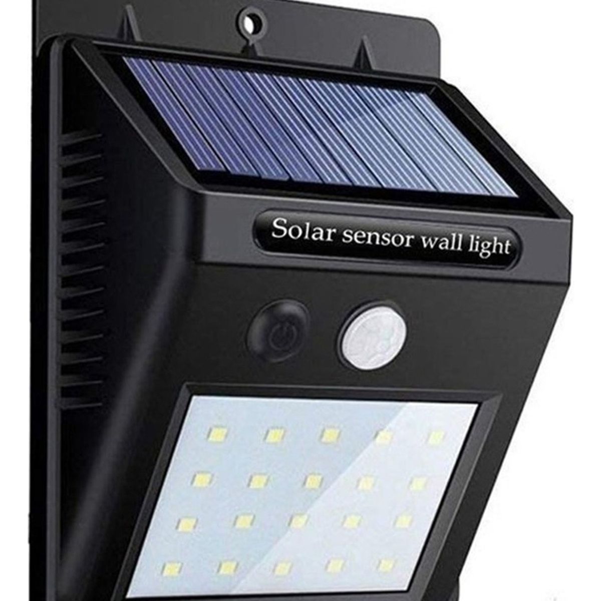 GENERICO - Luces Solares Exterior Luminaria Solar Led Luces Led Sensor Color Negro