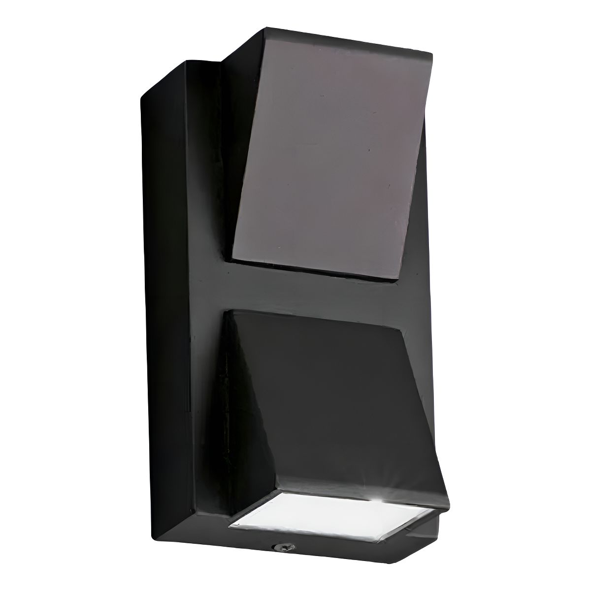 GENERICO - Aplique Led Doble 25w Luz Calida 3000k Color Negro