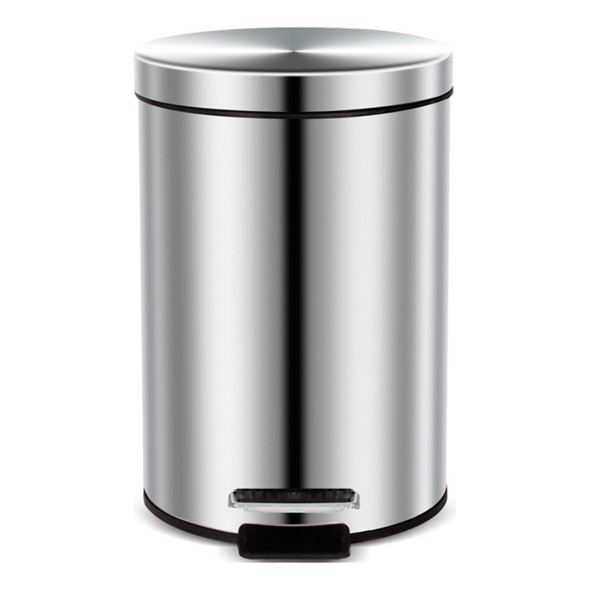GENERICO - Basurero Papelero Pedal 8 Lts Acero Inoxidable - Cukin Plateado