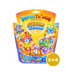 GENERICO - Superthings Blister 4 Superzings + 2 Kazoom Jets (Pack 2 de 6)