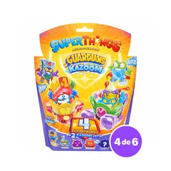 GENERICO - Superthings Blister 4 Superzings + 2 Kazoom Jets (Pack 4 de 6)