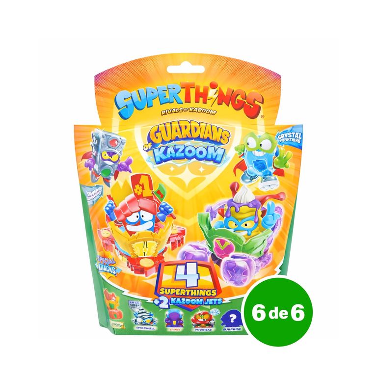 GENERICO Superthings Blister 4 Superzings + 2 Kazoom Jets (Pack 6 de 6 ...