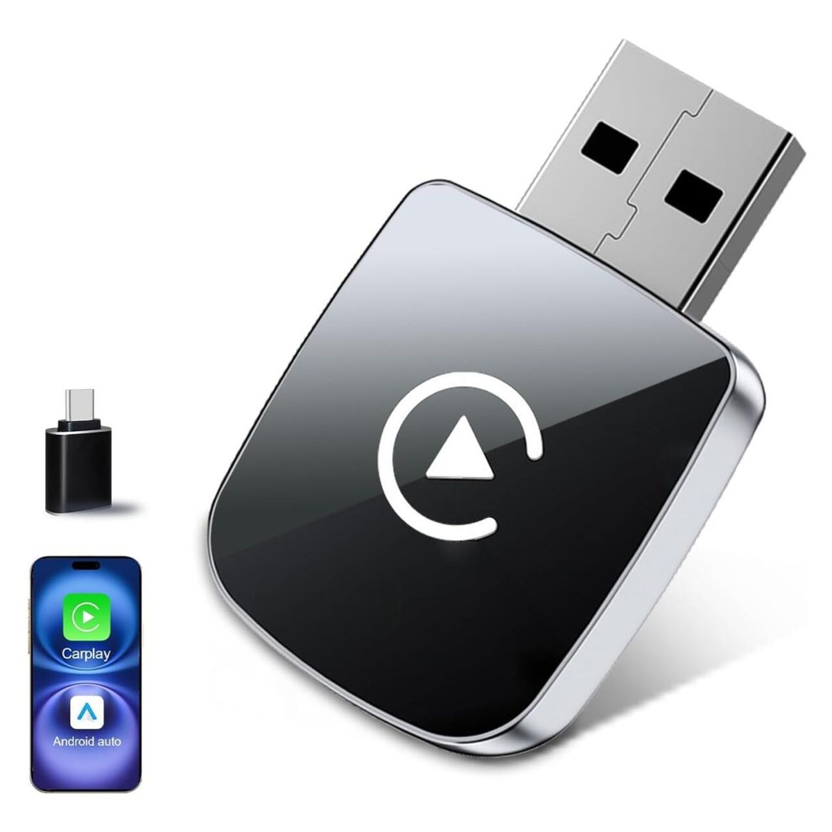 GENERICO - Mini Adaptador Car Play Y Android Para Auto Inalámbrico