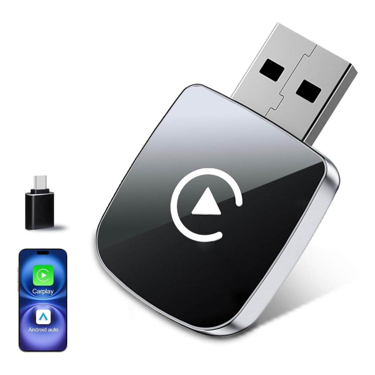GENERICO - Mini Adaptador Car Play Y Android Para Auto Inalámbrico