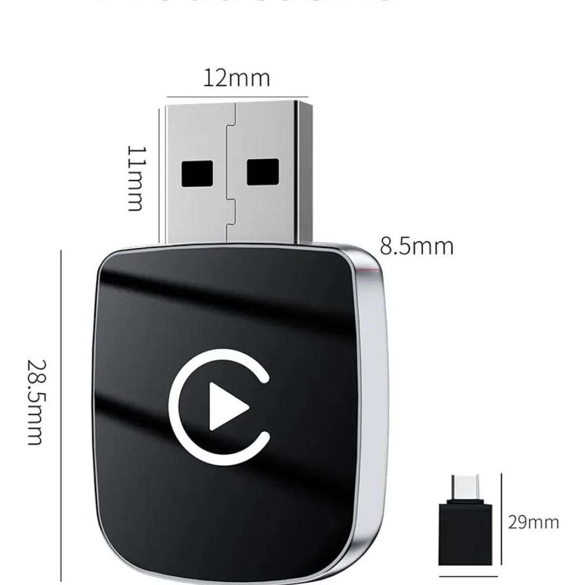 GENERICO - Mini Adaptador Car Play Y Android Para Auto Inalámbrico