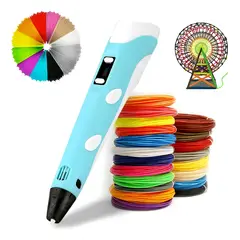 GENERICO - Lápiz 3D Impresora De Dibujo + 10 Filamentos 30 Metros