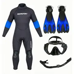 AQUASPORT - Pack Snorkel Wave Traje Mascara Aletas 41-44 XXL