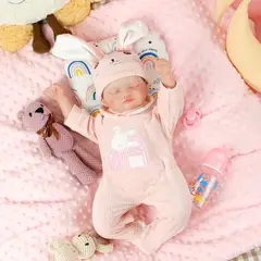 GENERICO - Muñeca Resborn Cuerpo Entero Silicona 48 Cm Largo