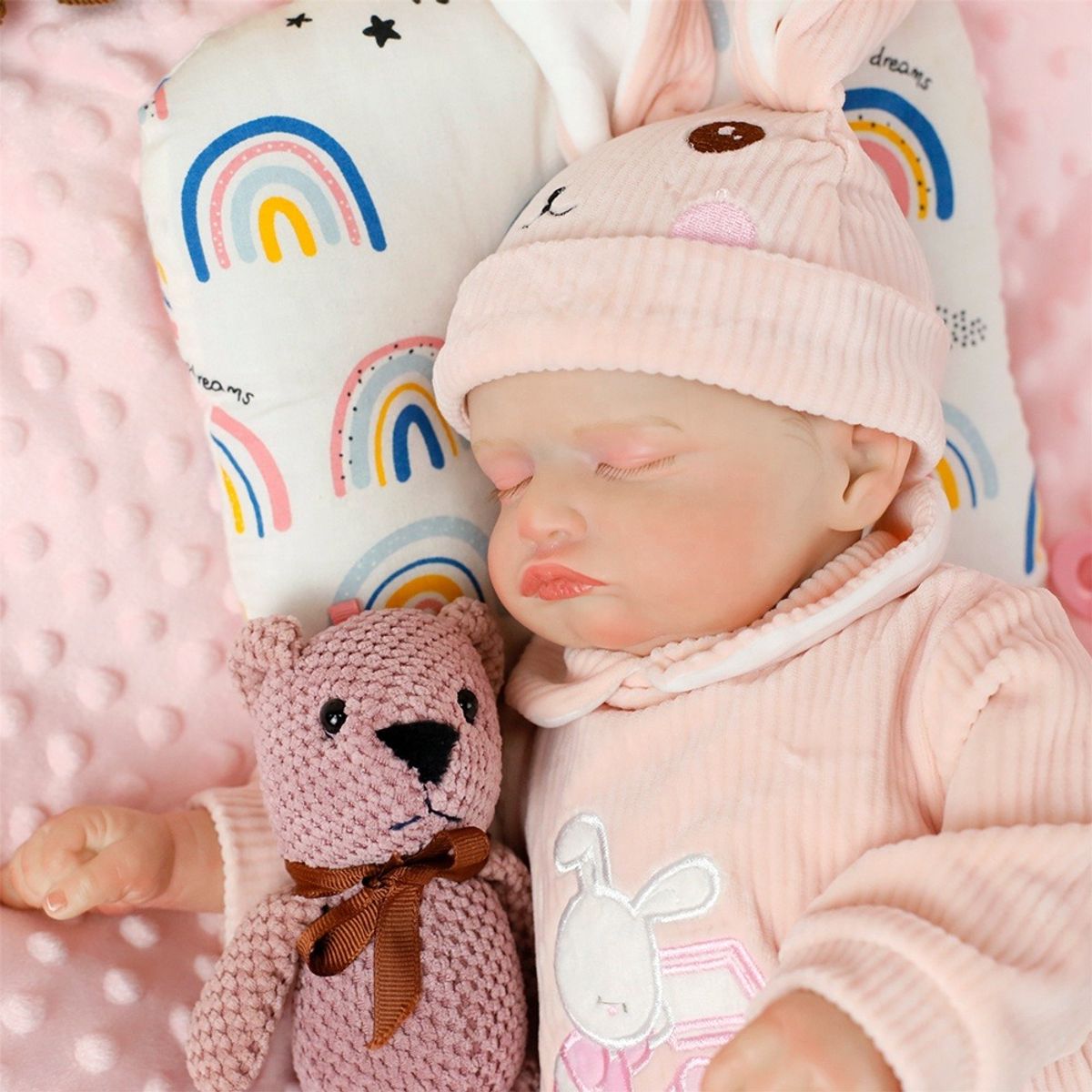 GENERICO - Muñeca Resborn Cuerpo Entero Silicona 48 Cm Largo