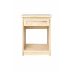 LAS ARAUCARIAS - Velador Praga de Madera Natural con Cajón