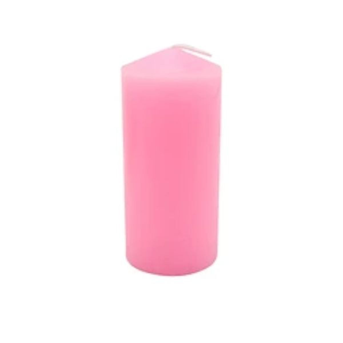 GENERICO - Vela Cilíndrica Rosa 4x10cm