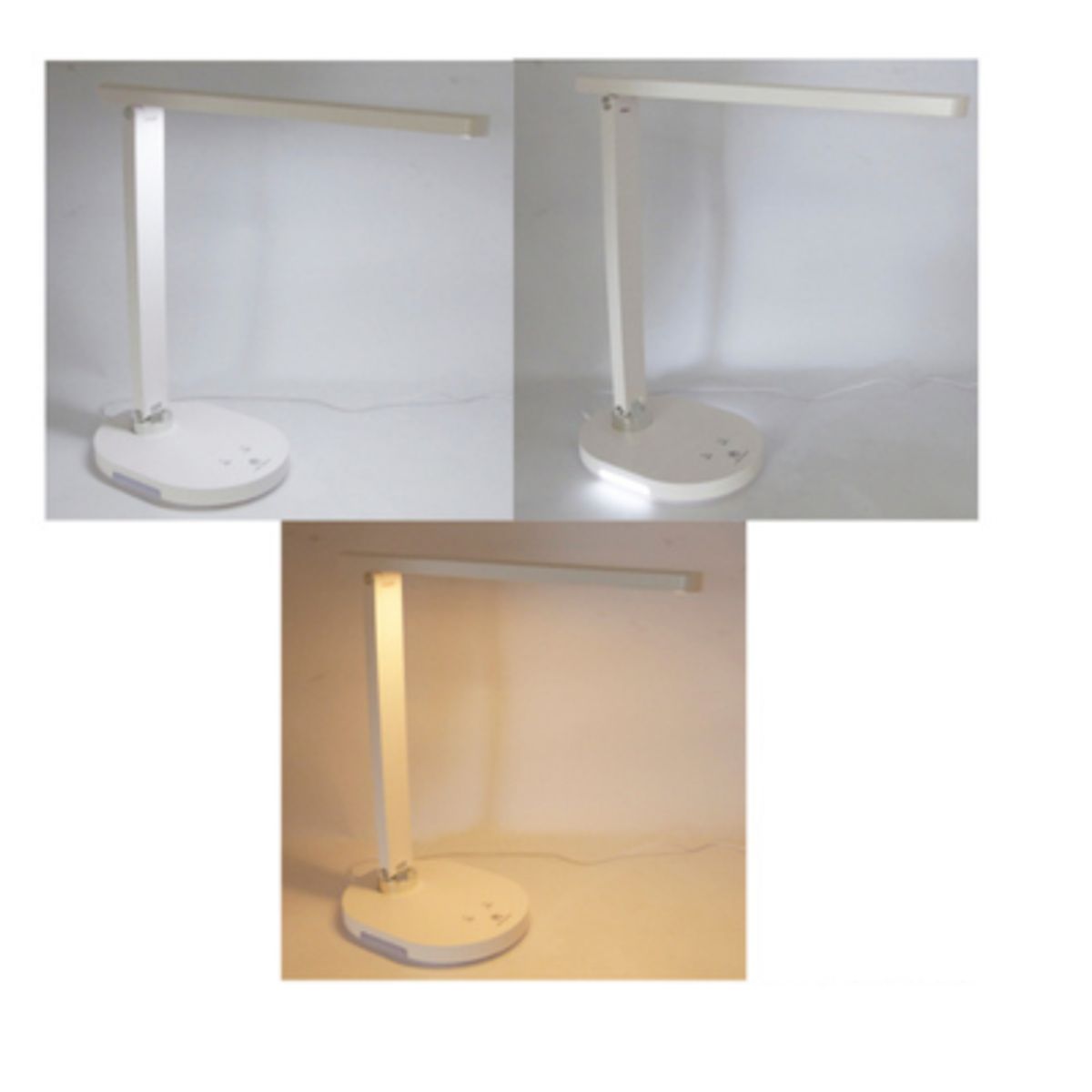 GENERICO - Lampara De Escritorio Touch De 60 LED Modelo MS-814 De 3 Tonos Y Recargable