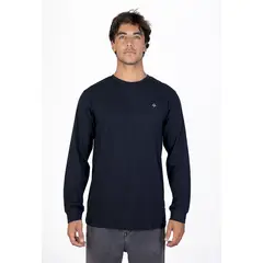 KIVUL - Polera Hombre Logo Negro