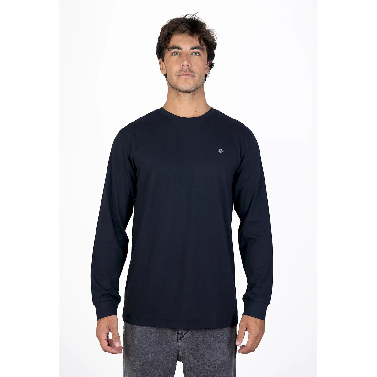 KIVUL - Polera Hombre Logo Negro Kivul