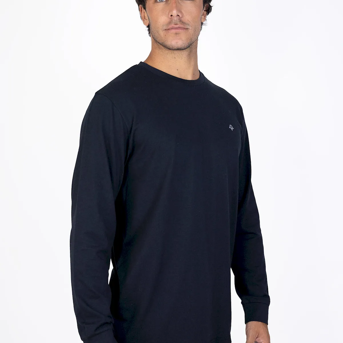 KIVUL - Polera Hombre Logo Negro Kivul