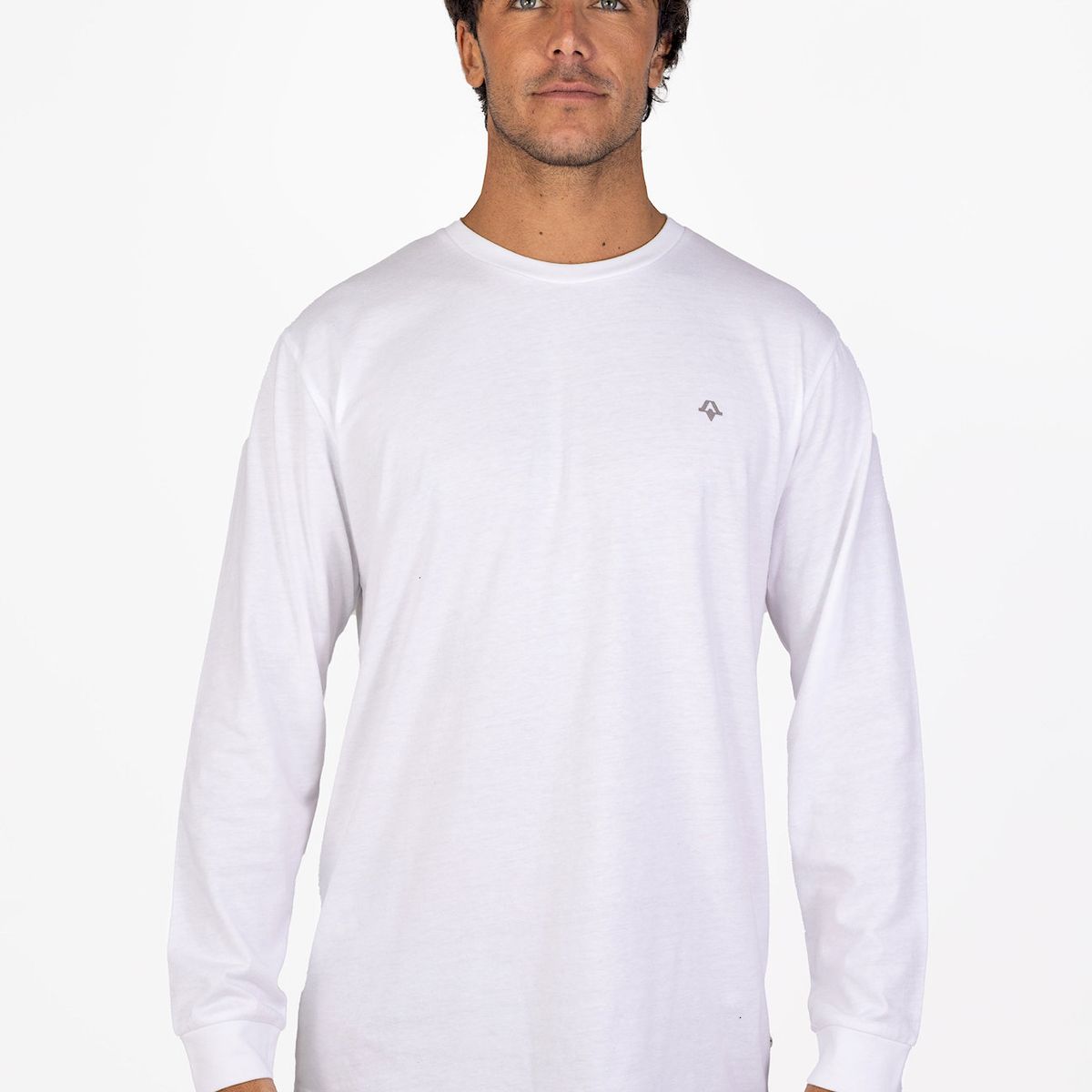 KIVUL - Polera Hombre Kivul Logo Blanco