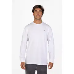 KIVUL - Polera Hombre Logo Blanco