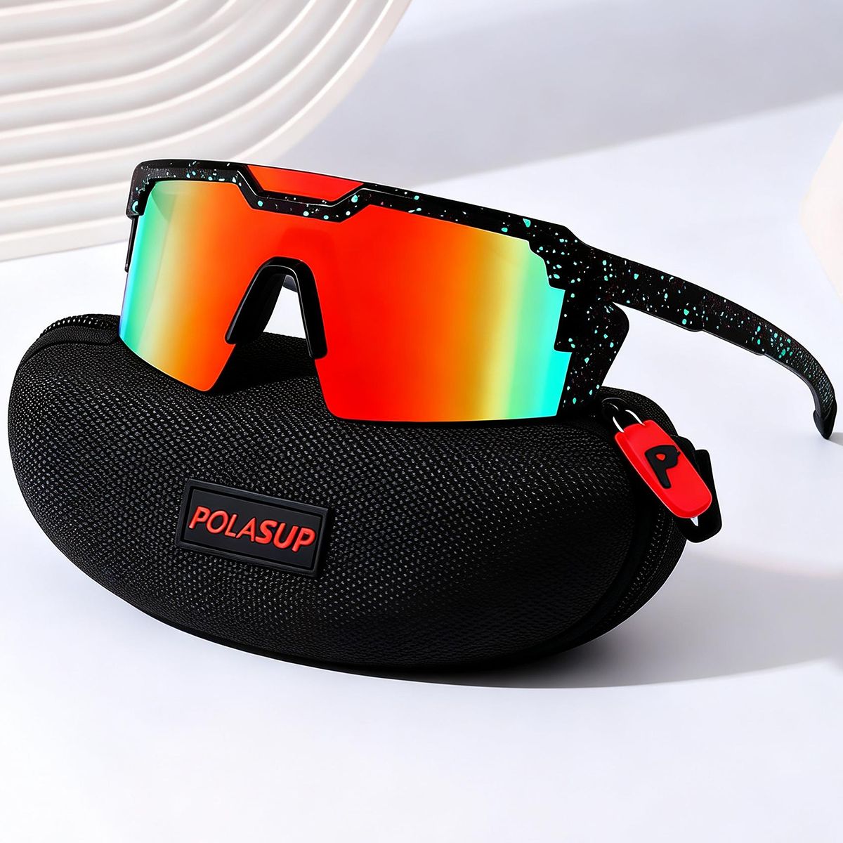 POLASUP - Polasup lentes deportivas ciclismo hombre gafas unisex proteccion uv400 mujer bicicleta correr