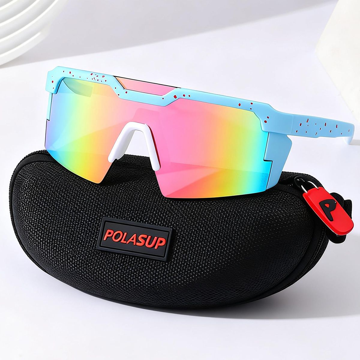 POLASUP - Polasup lentes deportivas ciclismo hombre gafas unisex proteccion uv400 mujer bicicleta correr