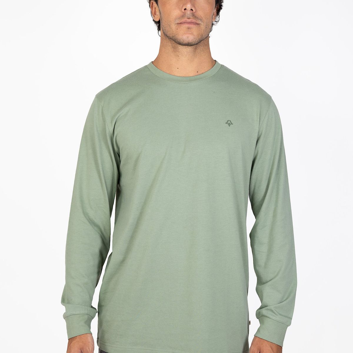 KIVUL - Polera Hombre Kivul Logo Verde