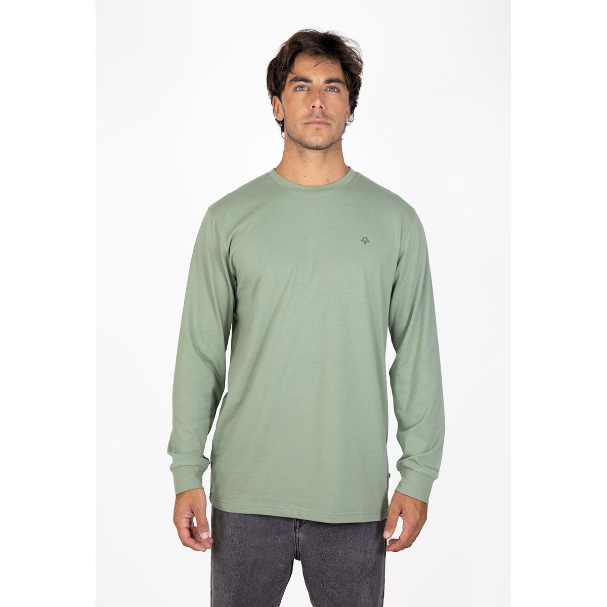 KIVUL - Polera Hombre Kivul Logo Verde