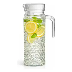GENERICO - Jarra De Vidrio Agua Jarra De Jugo Jarra Con Tapa Vintage