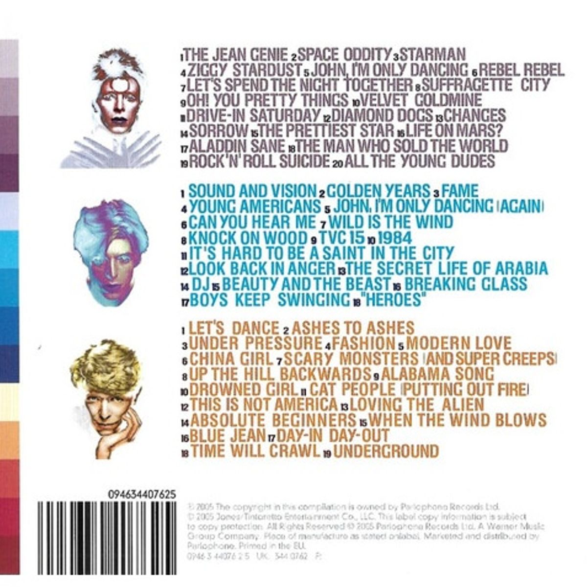 GENERICO - DAVID BOWIE - THE PLATINUM COLLECTION 3CD  CD