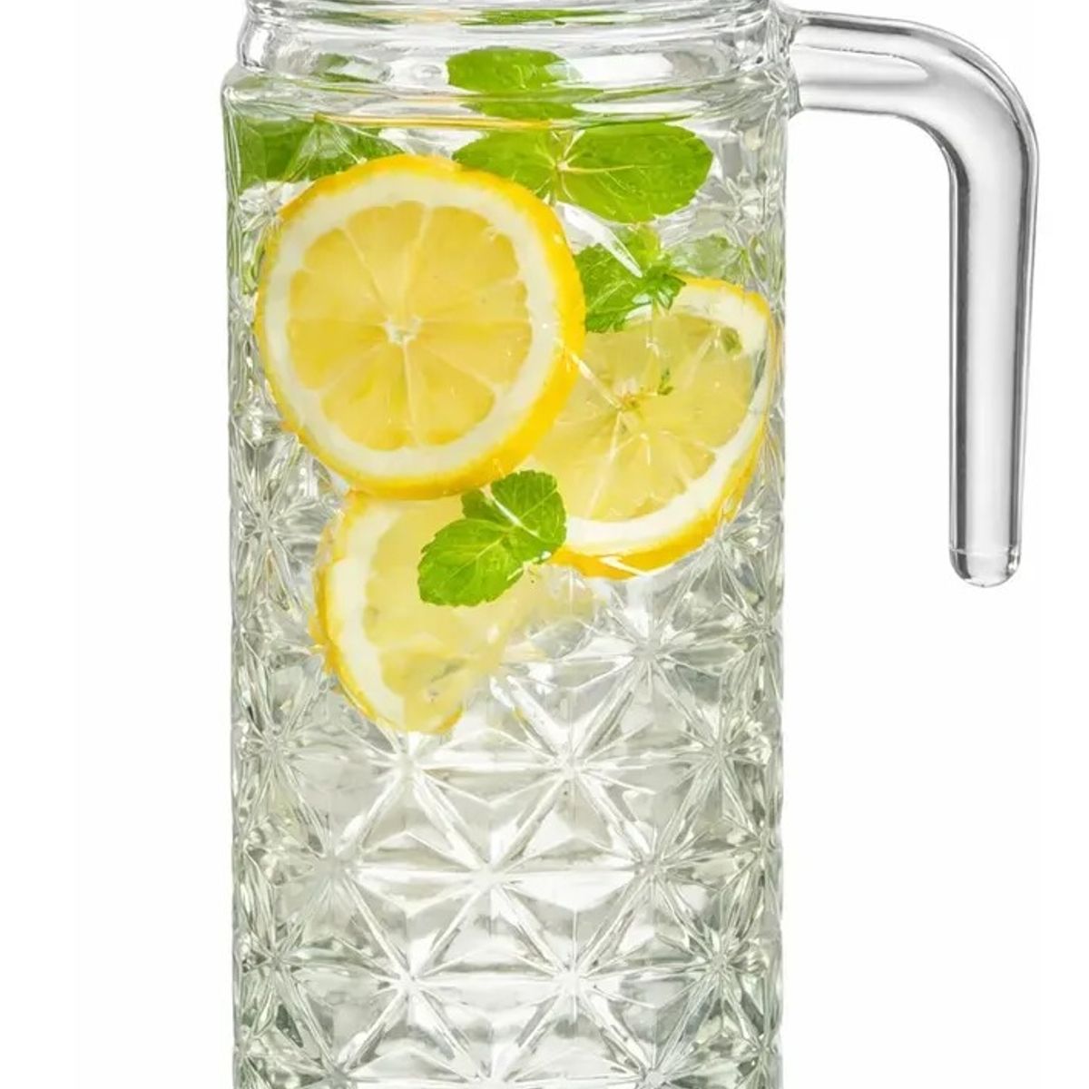 GENERICO - Servidor Refrescos Familiar Celebraciones Comedor Compartir Transparente diamante vidrio cristal