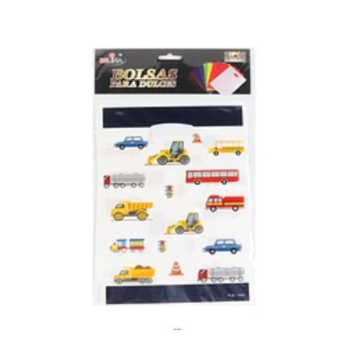 GENERICO - Bolsas para dulces autos de construcción 10pcs 16x25cm