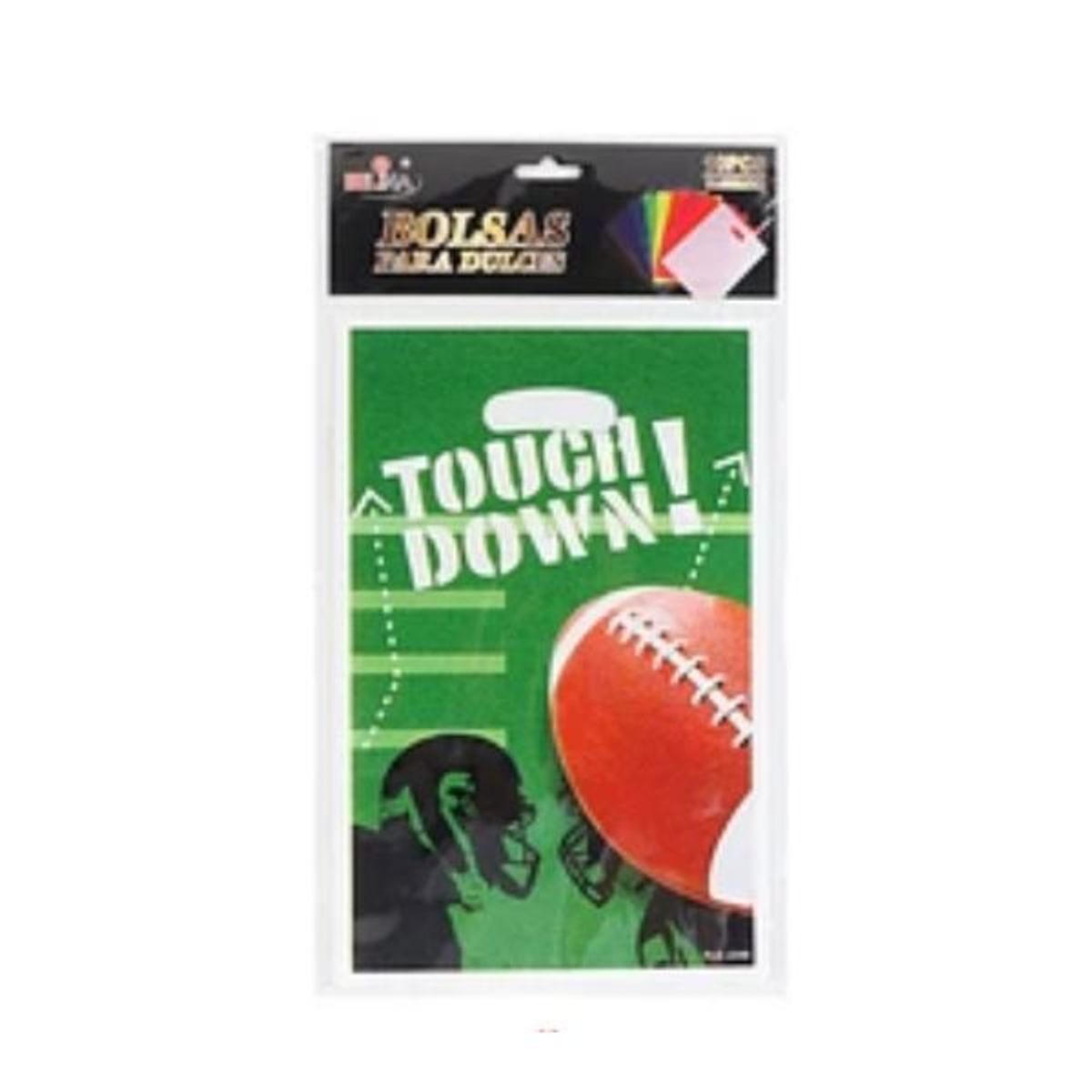 GENERICO - Bolsas para dulces fútbol americano 10pcs 16x25cm