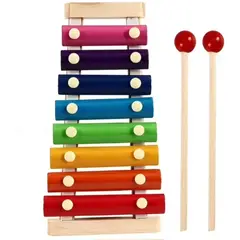 GENERICO - Xilófono Musical De Madera Multicolor Para Niños 8 Notas