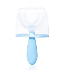 GENERICO - Cepillo De Dientes Silicona En Forma De U Para Bebés Niños Azul