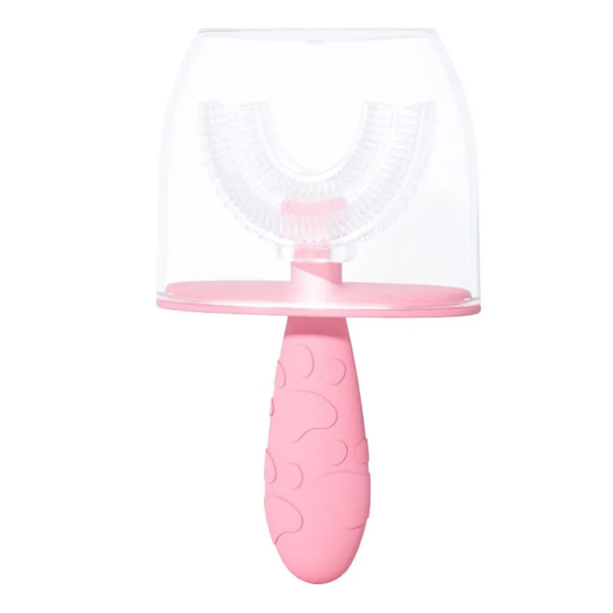 GENERICO - Cepillo De Dientes Silicona En Forma De U Para Bebés Niños Rosa