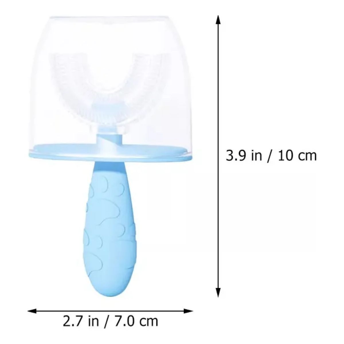 GENERICO - Cepillo De Dientes Silicona En Forma De U Para Bebés Niños Rosa
