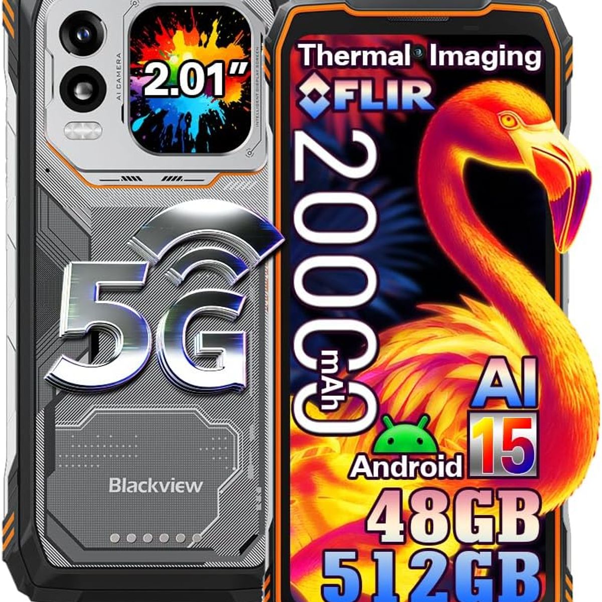 BLACKVIEW - Blackview Xplore 1 Pro 5G Celular 48GB+512GB Android 15 Smartphone