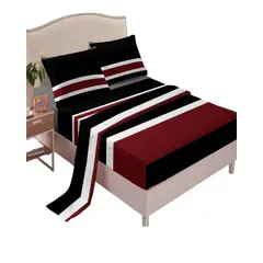 GENERICO - SABANA 2OO HILOS KING CON DISEÑO