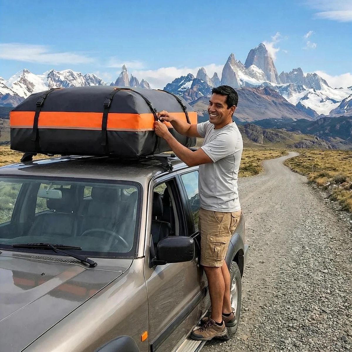 IDEEHOUSE - Bolso Porta Equipaje Impermeable Para Techo De Auto 425L