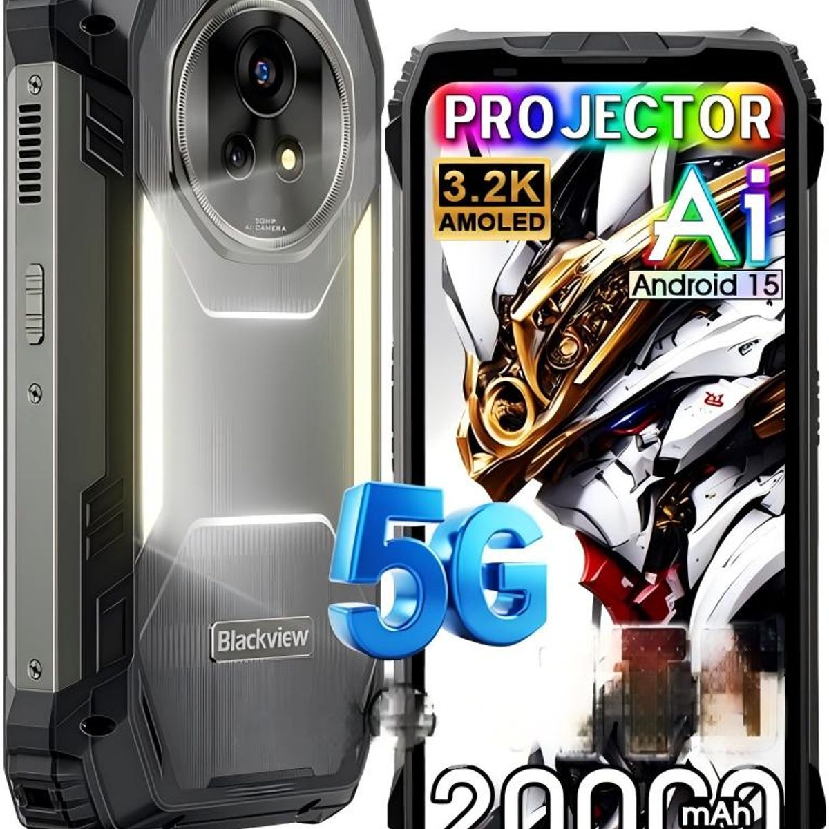 BLACKVIEW - Blackview XPLORE 2 5G Celular 36GB+256GB 20000mAh Android15 Smartphone