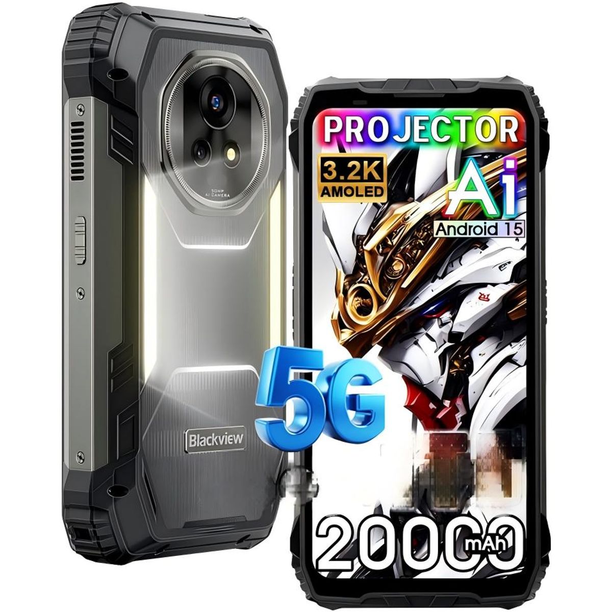 BLACKVIEW - Blackview XPLORE 2 5G Celular 36GB+256GB 20000mAh Android15 Smartphone