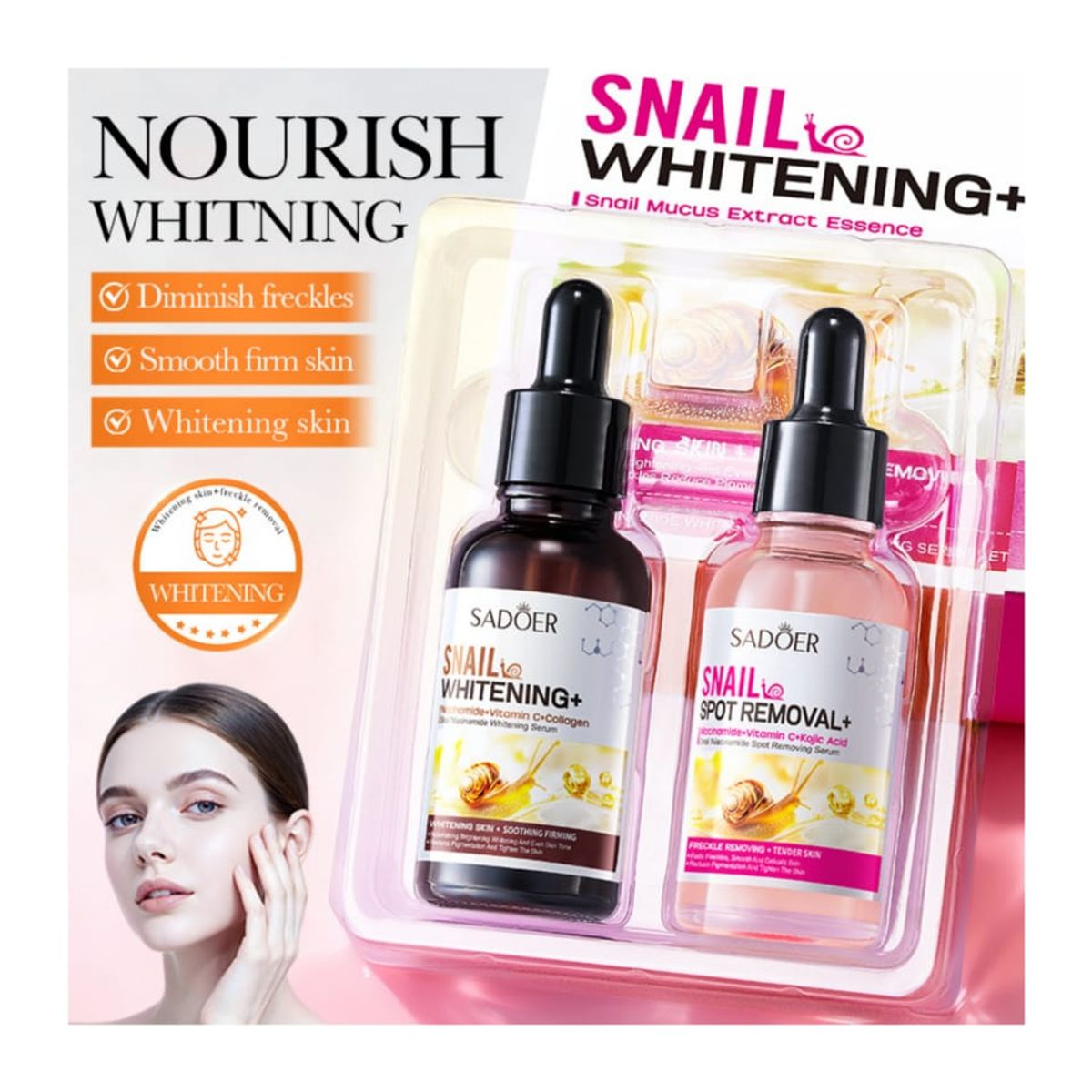 GENERICO - Set Skincare Kit Cuidado Caracol Niacinamida