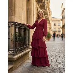 LUNA - Vestido De Fiesta Envolvente Javiera