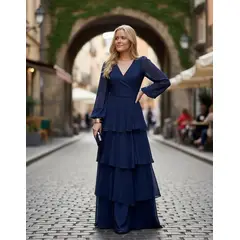 LUNA - Vestido De Fiesta Envolvente Javiera