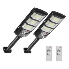 GENERICO - Foco Reflectore Solas Led Exterior 2 Unid +soporte Y Mando