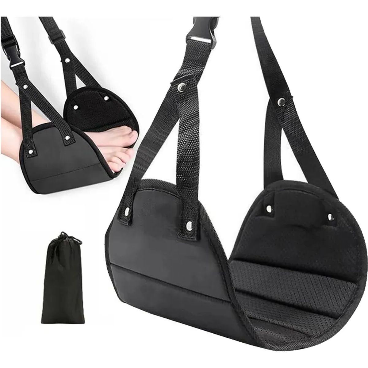 GENERICO - Hamaca De Pies Reposapiés Viajes Avión Colgante Plegable